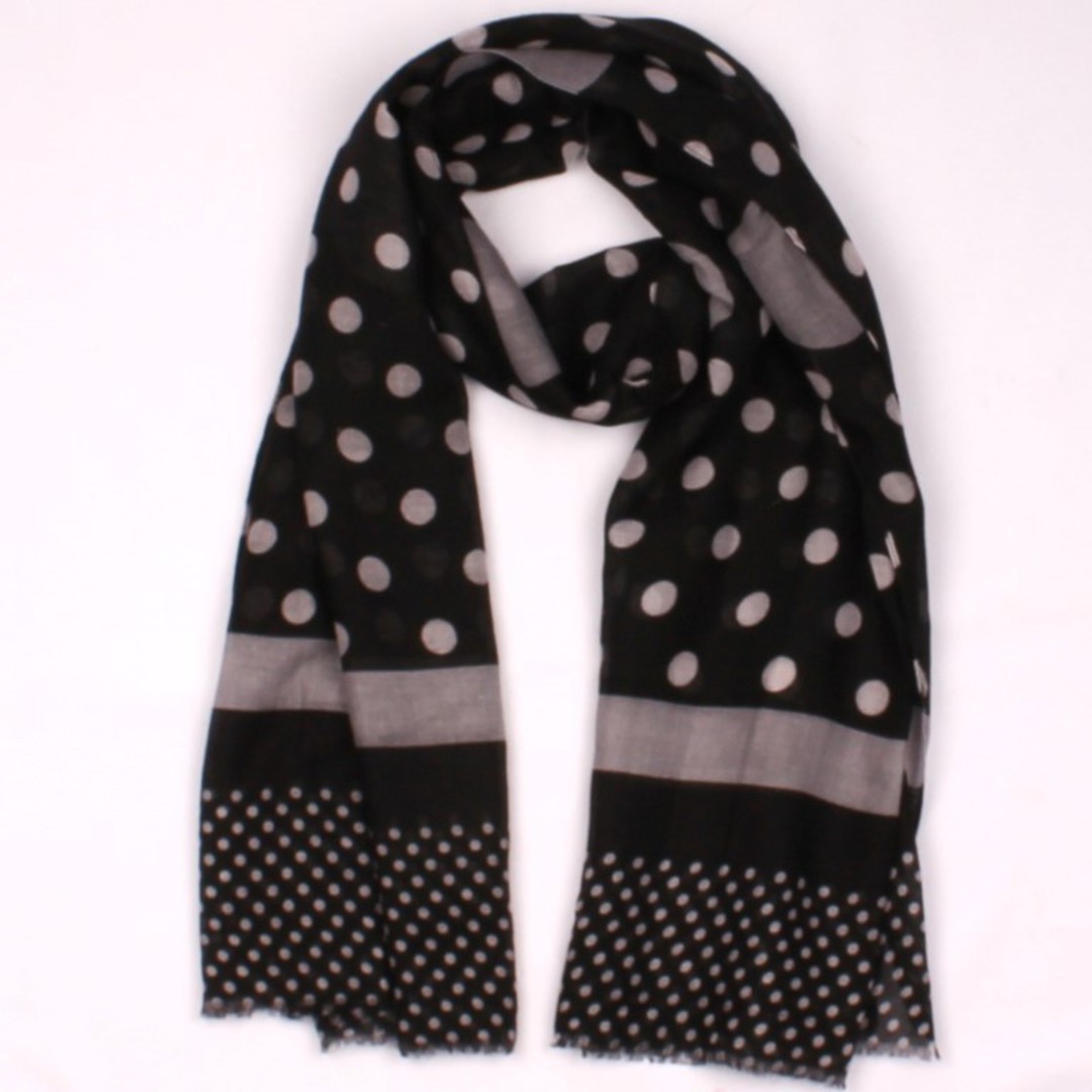 Alice & Lily printed  scarf black w spots Style:SC/4651/BLK image 0